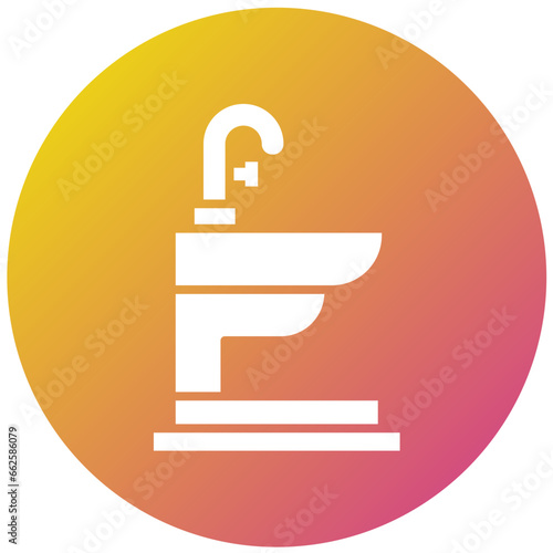 Bidet Vector Icon Design Illustration