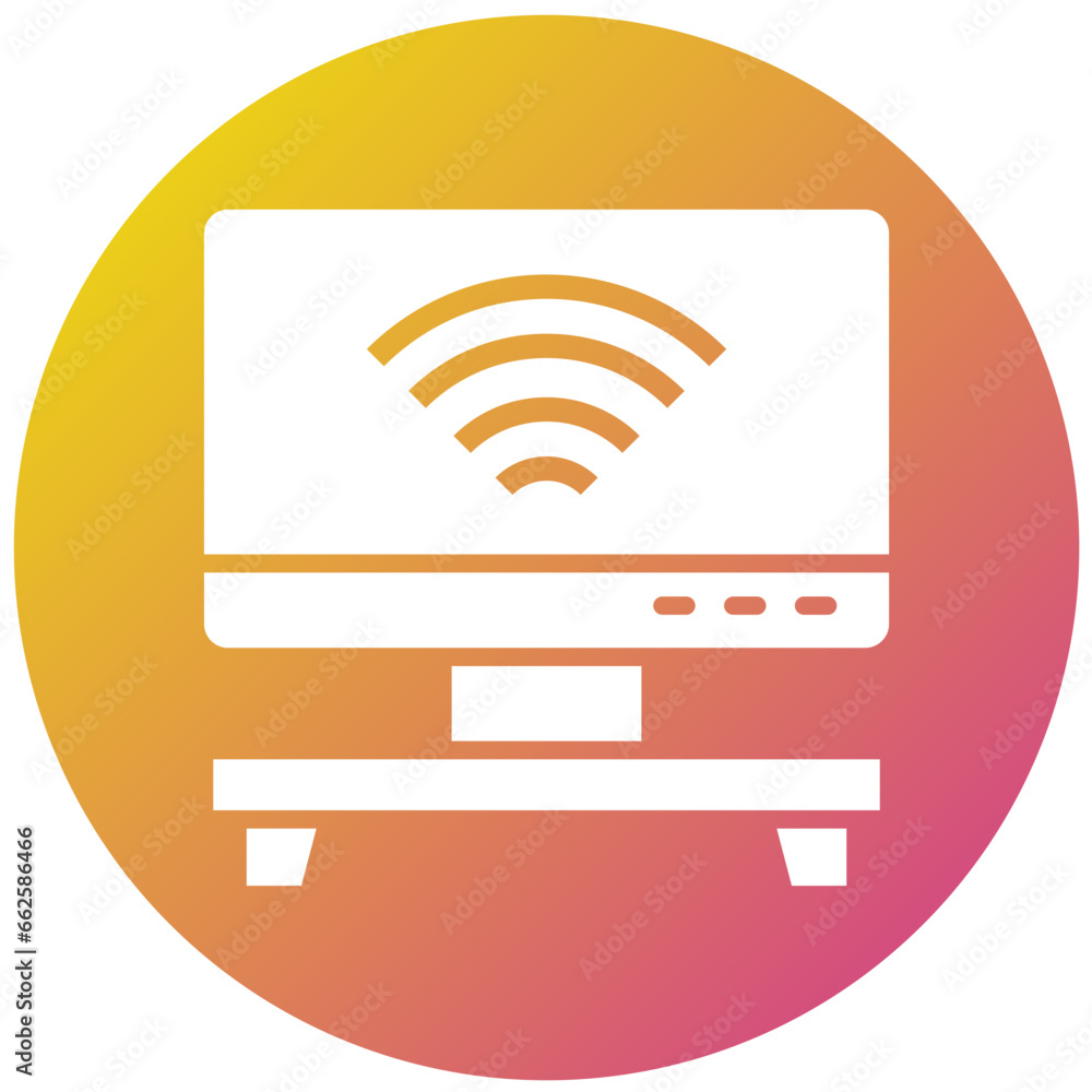 Smart TV Vector Icon Design Illustration Smart TV Vector Icon Design Illustration
