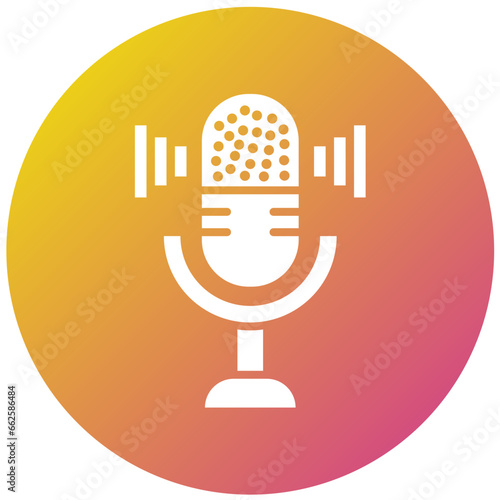 Microphone Vector Icon Design Illustration