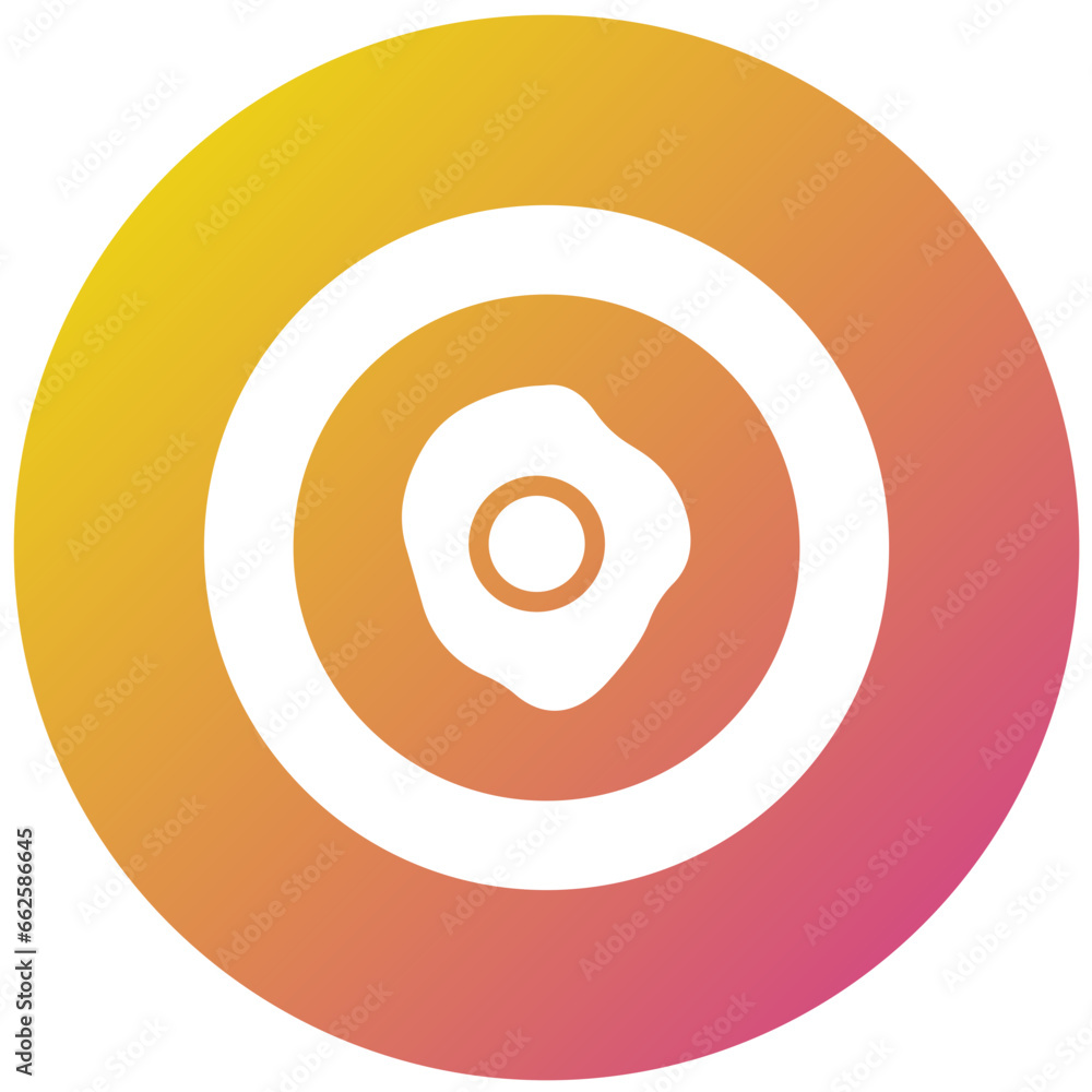 Fried Egg Vector Icon Design Illustration Fried Egg Vector Icon Design Illustration