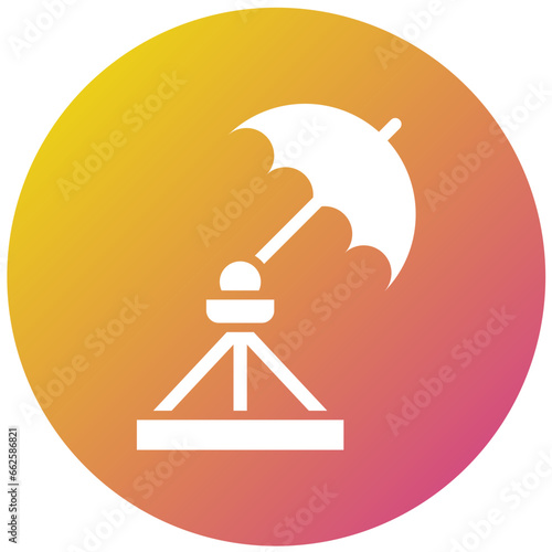 Umbrella light Vector Icon Design Illustration