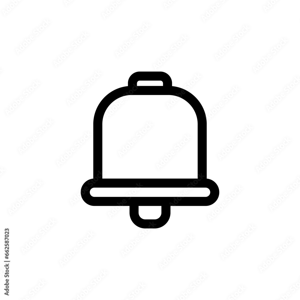 Bell line icon vector design template and ilustration with editable stroke Bell line icon vector design template and ilustration with editable stroke
