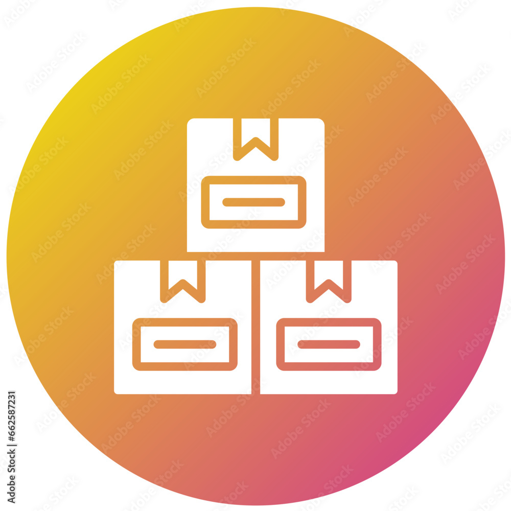Boxes Vector Icon Design Illustration Boxes Vector Icon Design Illustration