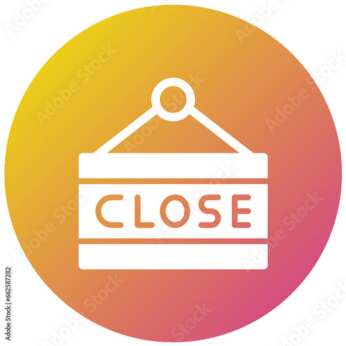 Close Sign Vector Icon Design Illustration