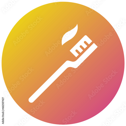 Tooth Brush Vector Icon Design Illustration