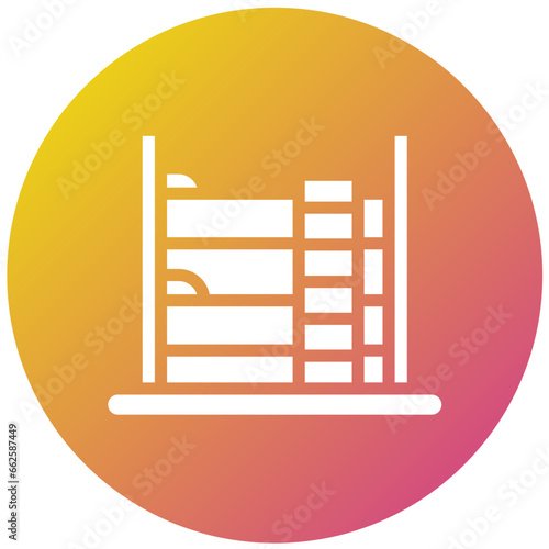 Bunk Bed Vector Icon Design Illustration