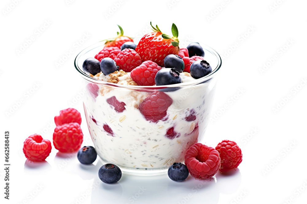 Berries and Cream Overnight Oats Berries and Cream Overnight Oats