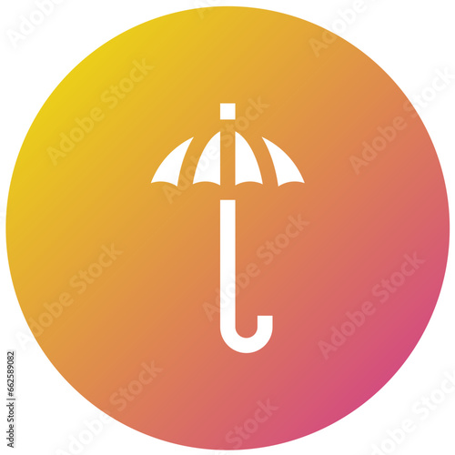 Protective Umbrel Vector Icon Design Illustration photo