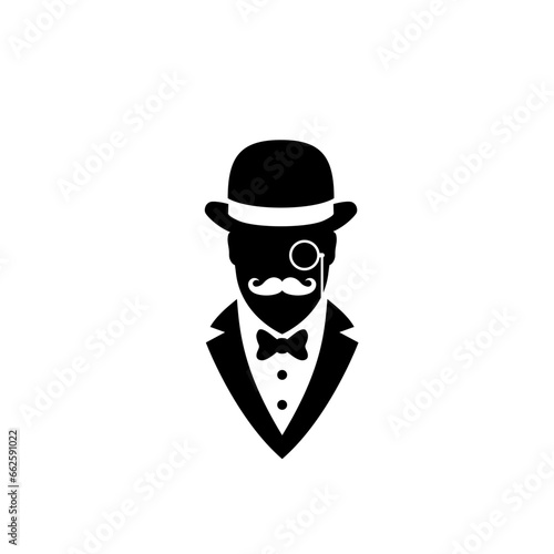 bowler hat man suit 
