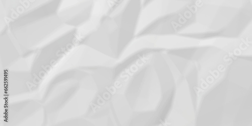 Crumpled paper texture and White crumpled paper texture crush paper so that it becomes creased and wrinkled. Old white crumpled paper sheet background texture.