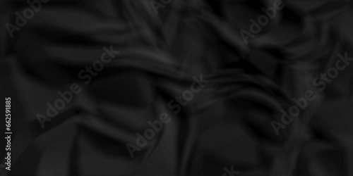 Crumpled black paper texture. Black crumpled paper texture crush paper. creased and wrinkled. Old dark black crumpled paper sheet background texture. 