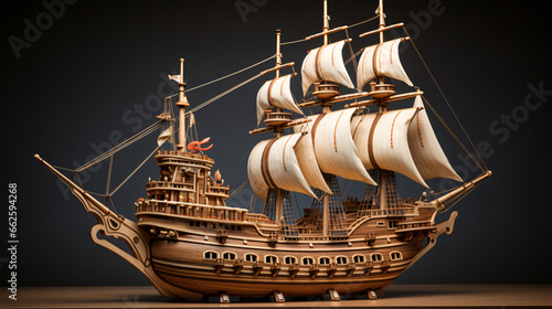 Wooden majesty ship