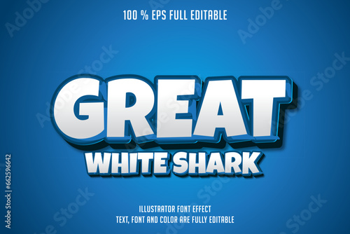 modern bold great white editable font text effect, editable text graphic syle