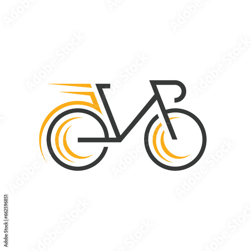 Bicycle logo concept icon vector, Vintage and modern biking logo