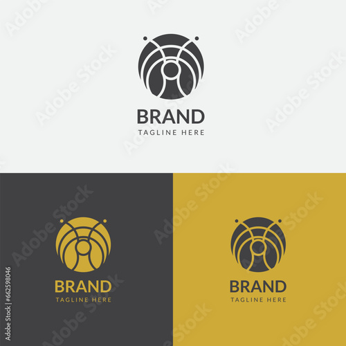 Simple snail logo template vector icon, animal snail logo design. Minimalist and elegant logo