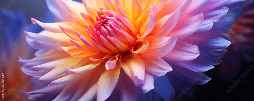 Obraz premium Close up detailed macro of beautiful flower