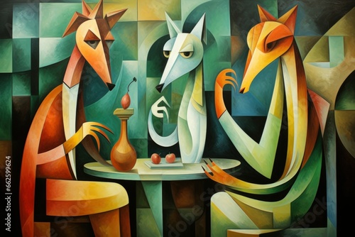 Fototapeta Naklejka Na Ścianę i Meble -  Charming talking animals offering sage advice - Generative AI