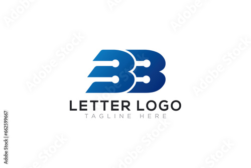 BB Latter bb technology logo design