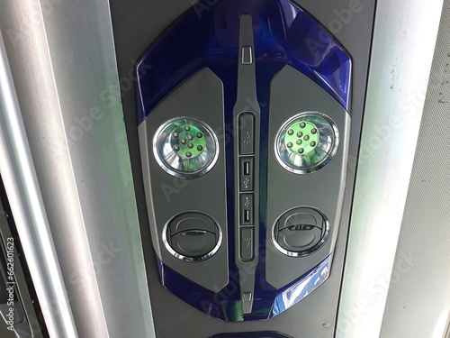 public transportation bus air Conditioning hole