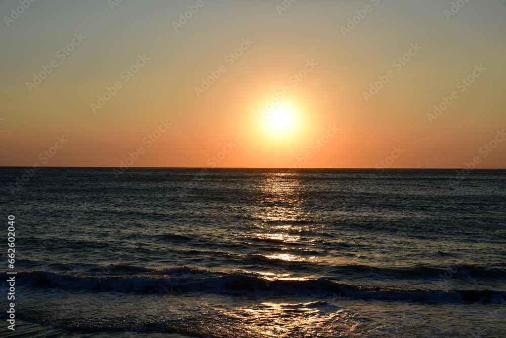 Sunset at mediteran beach greece Kalymnos europe