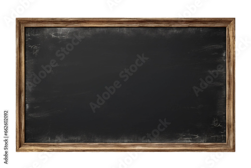Empty Blackboard for Chalk Writing Isolated on Transparent Background