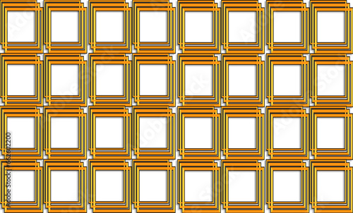Yellow golden wall block, seamless pattern with yellow gold squares block arrange as wall design for fabric printing or wallpaper or background