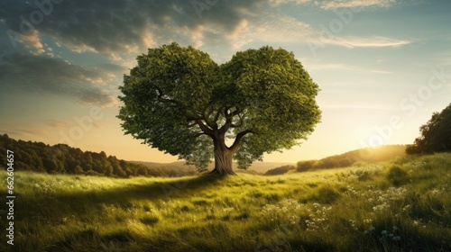 Heart shaped tree.