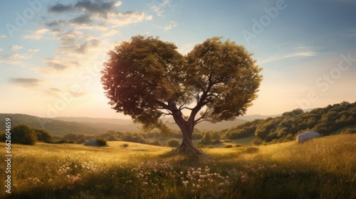 Heart shaped tree.