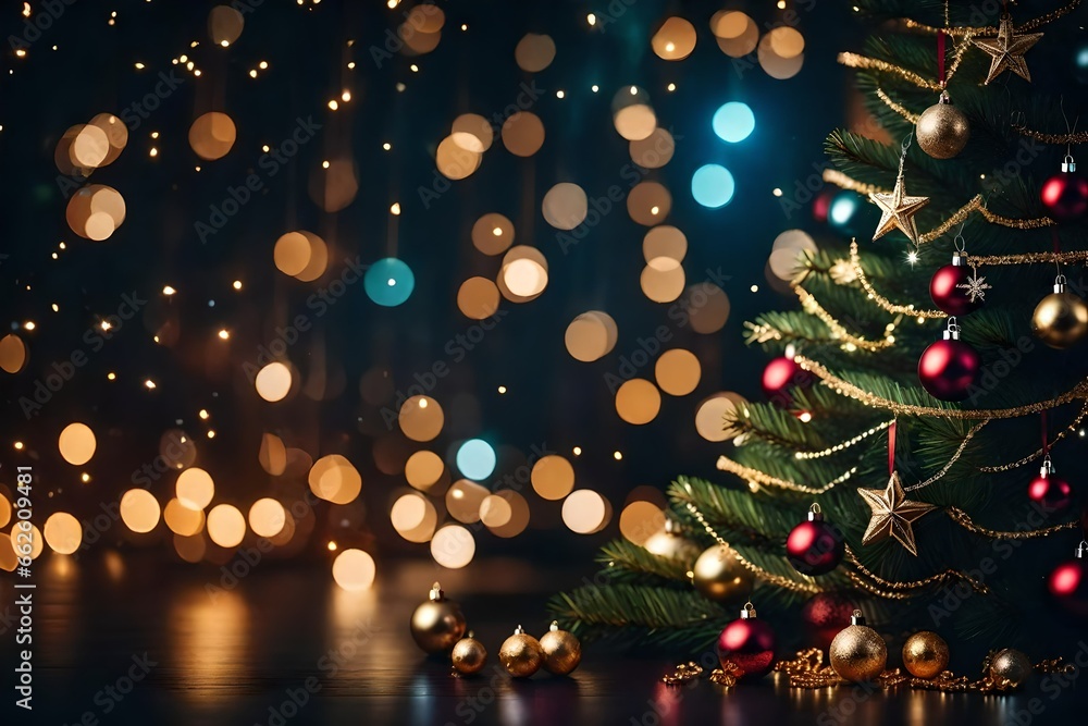 christmas tree in the night christmas tree in the night