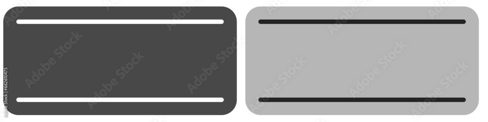 Obraz premium empty two blank label