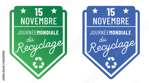 Journée mondiale du recyclage le 15 novembre