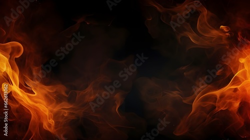 Background with fire sparks, back drop , copy speace , background image for website , wallpapers , Generative AI 