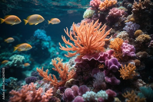 coral reef in Under the sea © Unsake