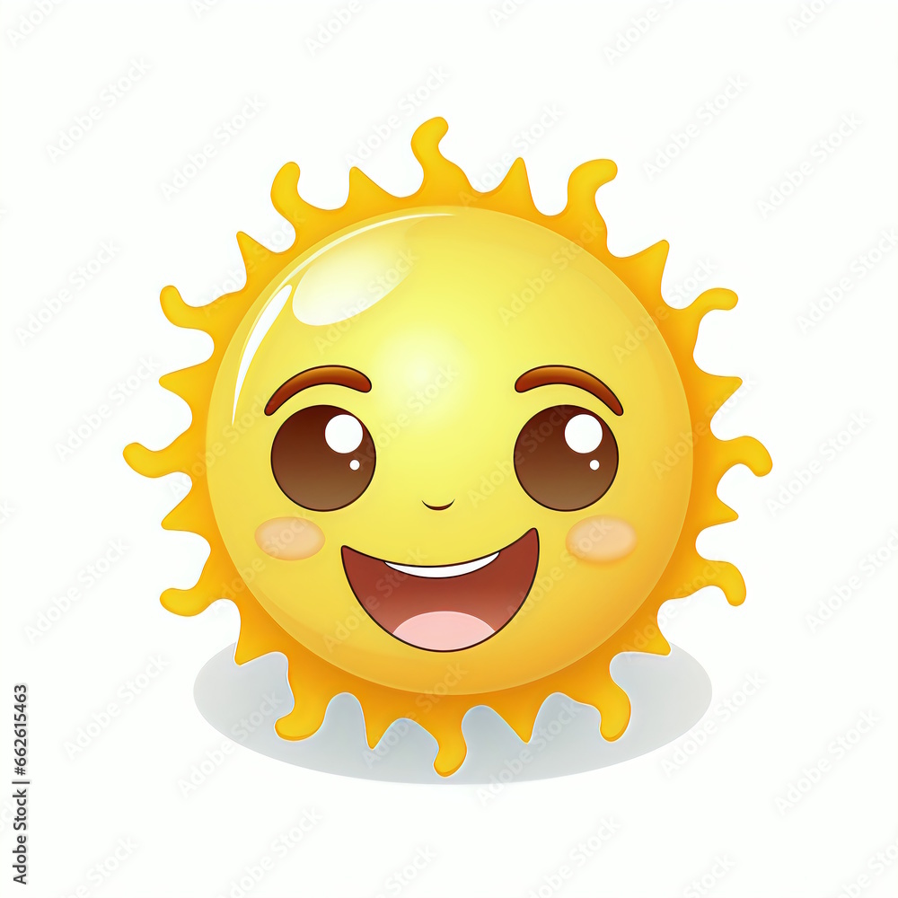 Radiant Sun Planet Cartoon Vector Illustration Radiant Sun Planet Cartoon Vector Illustration