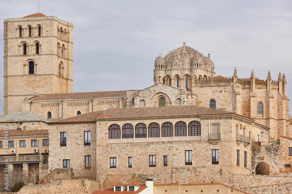 Zamora romanesque cathedral and byzantine dome. Castilla León, Spain