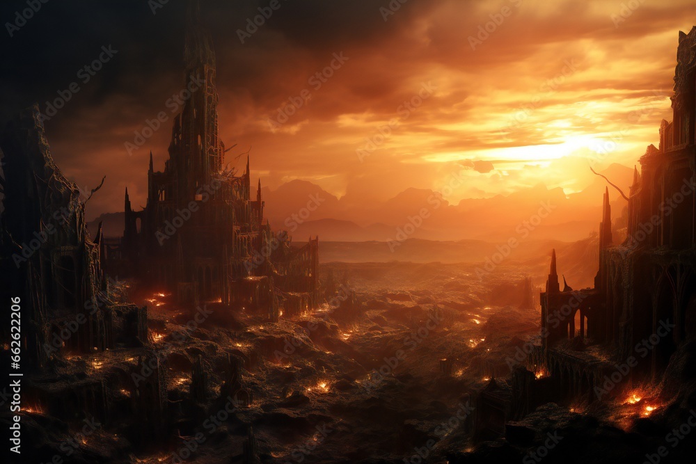 End of the world, the last sunset in the history of mankind, extreme details Generative AI End of the world, the last sunset in the history of mankind, extreme details Generative AI