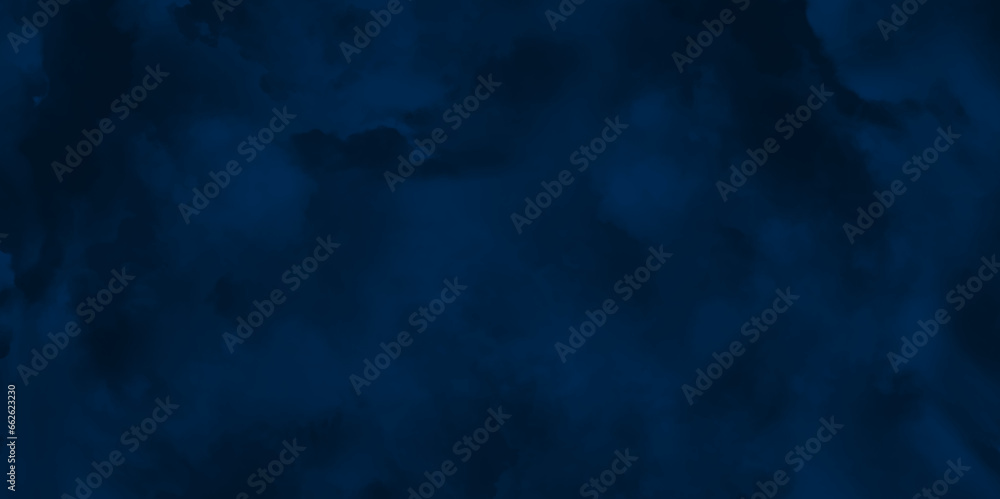 Dark Blue Background. Dark Blue Watercolor Background. Navy Blue Watercolor and Paper Texture.