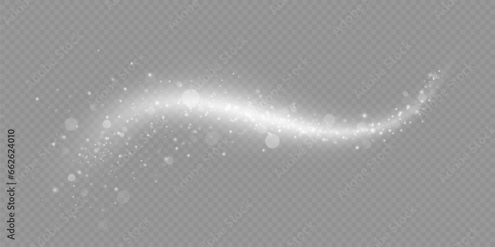 Fotografie christmas light effect, sparkling magic dust particles