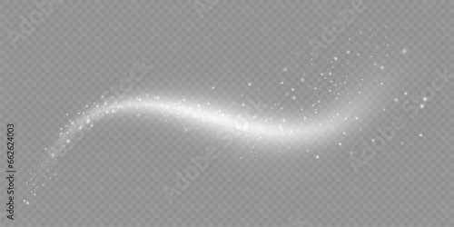 christmas light effect, sparkling magic dust particles.a trail of golden particles. A trail of stardust. Space sparkling.	