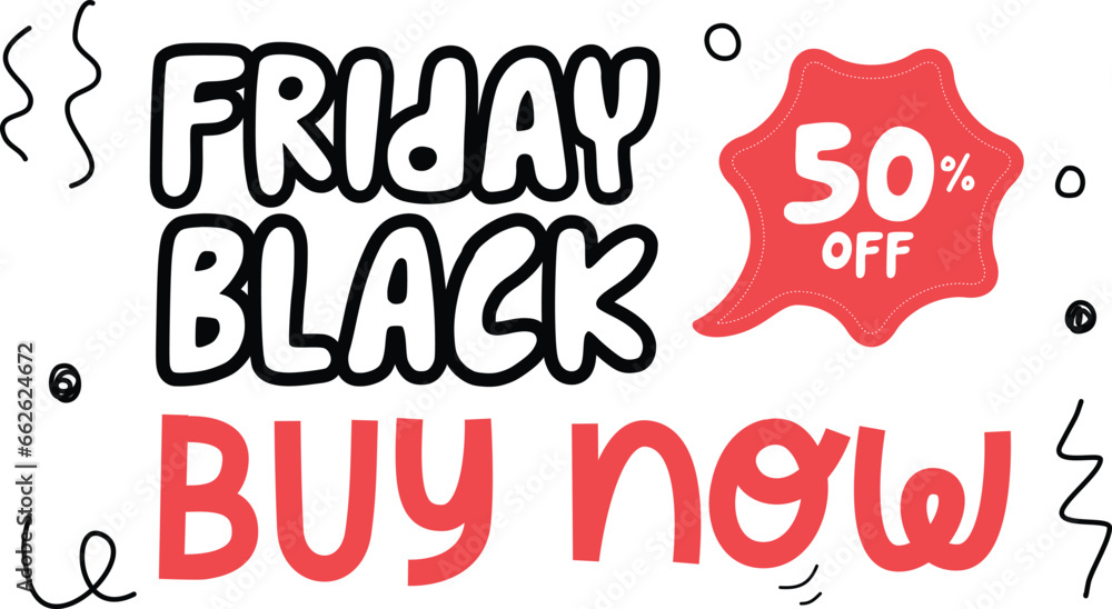 Black friday sale banners set. Vector hand lettering on labels: super sale, great discounts, special.