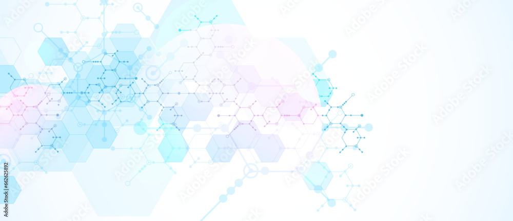 Modern science or technology abstract background using hexagonal shapes. Modern science or technology abstract background using hexagonal shapes.