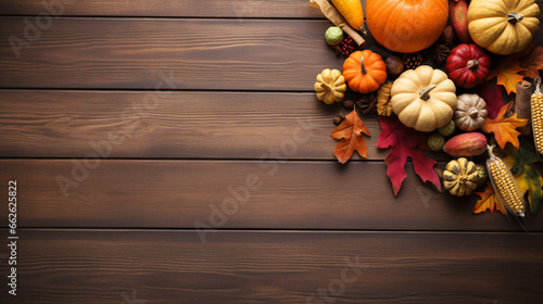 Autumn Banner, with yellow autumn leaves and copy space for text 