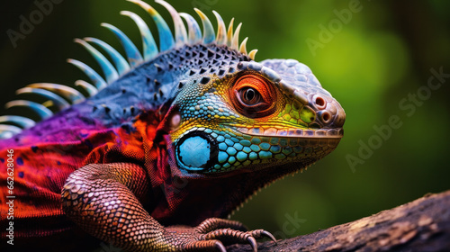 Close-up of unreal dragon - color Iguana © Nataliya