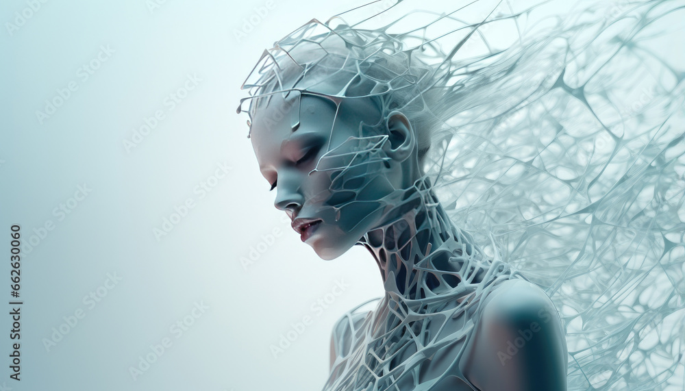 Futuristic Design with Cyber Girls Futuristic Design with Cyber Girls