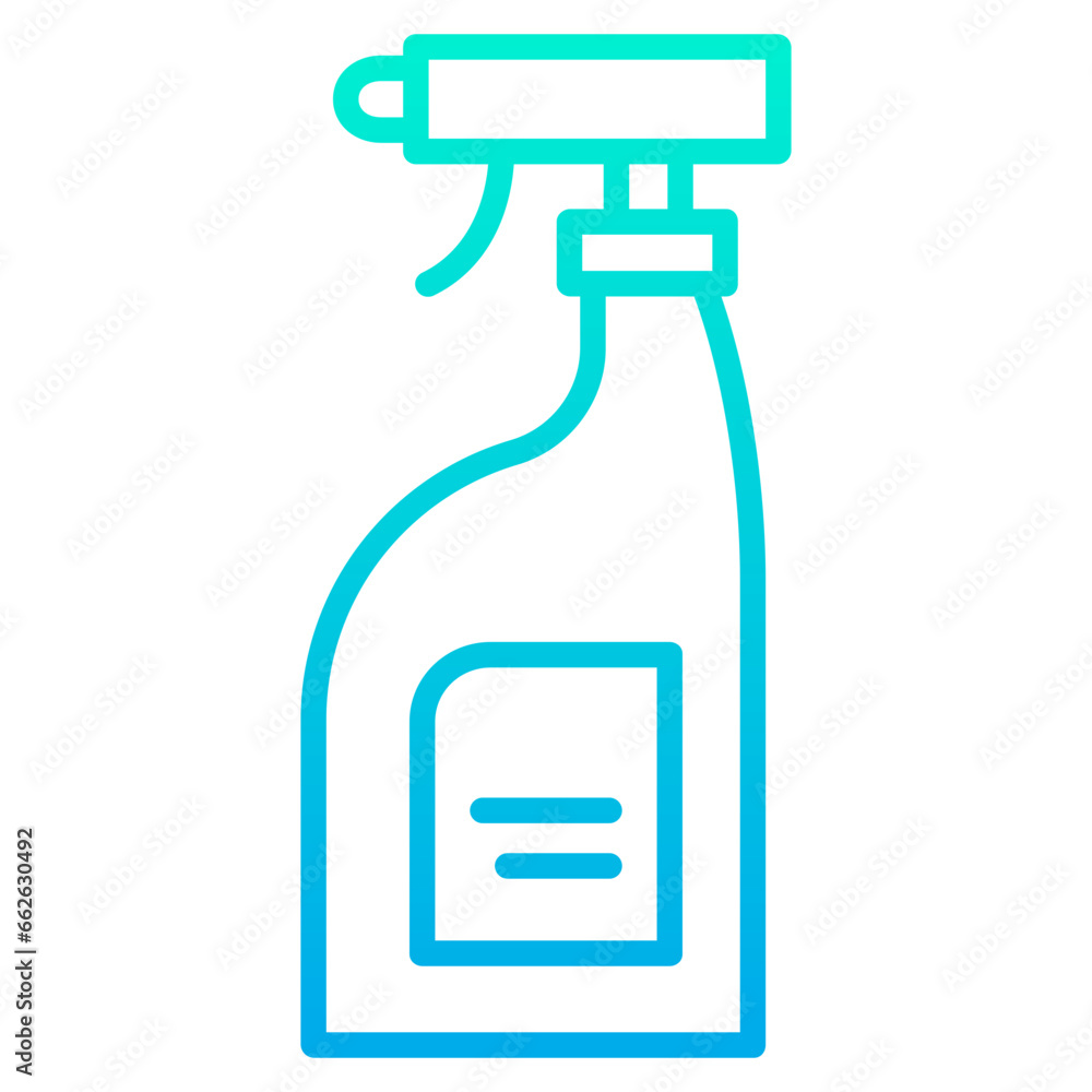 Outline Gradient Cleaning liquid Products icon Outline Gradient Cleaning liquid Products icon