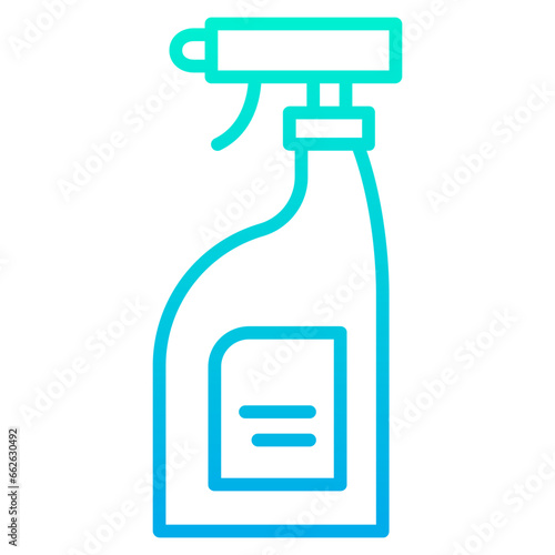 Outline Gradient Cleaning liquid Products icon