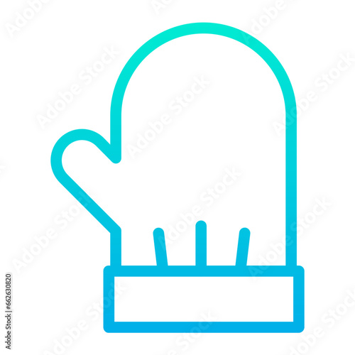 Outline Gradient Mittens icon
