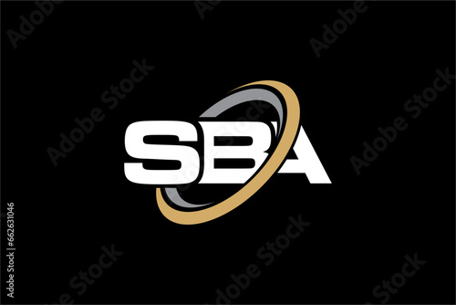 SBA creative letter logo design vector icon illustration	