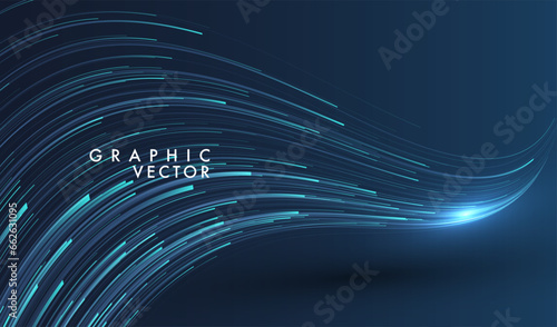 Lines composed of glowing background