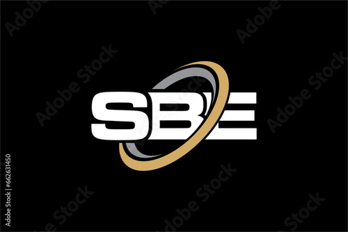 SBE creative letter logo design vector icon illustration	